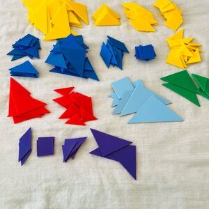 New Colorful Geometric Puzzle Pieces